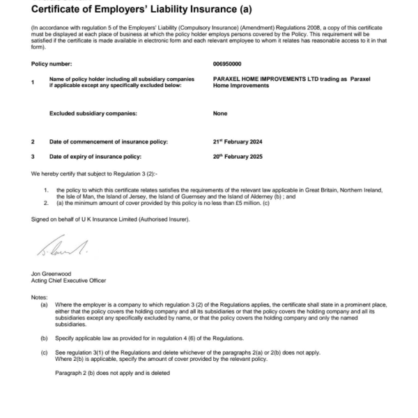 Paraxel Home improvement Insurance Paraxel Home improvement Insurance